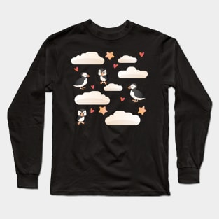 Cute puffin pattern Long Sleeve T-Shirt